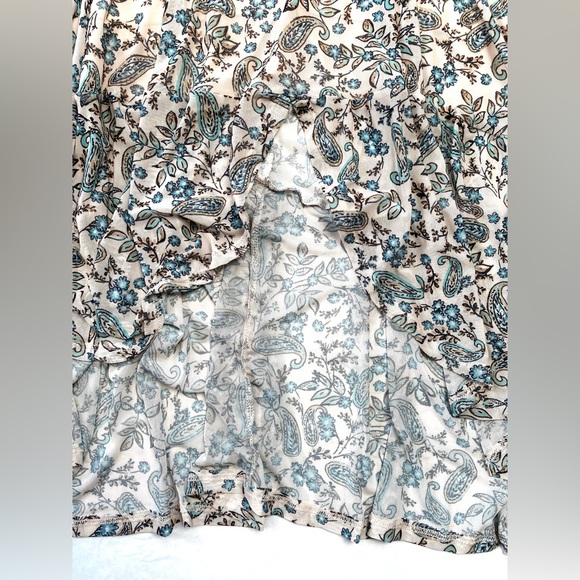 Maurices Women's Mirablis Cream Floral Maxi Dress Flutter Sleeves Size M NWT - Picture 7 of 15